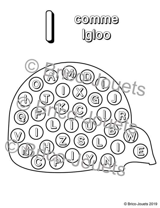 Fichier téléchargeable - I comme igloo